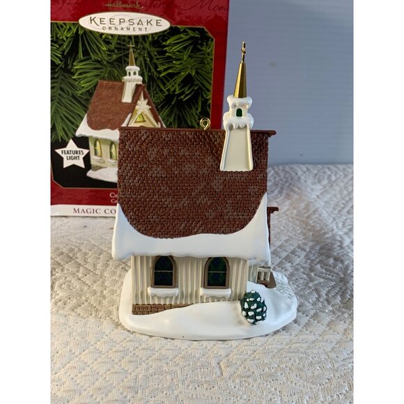 Hallmark Colonial Church Magic light candlelight church with box - New - Picture 5 of 10
